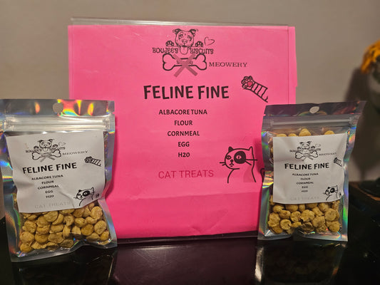 FELINE FINE CAT TREATS  2 ounce bag